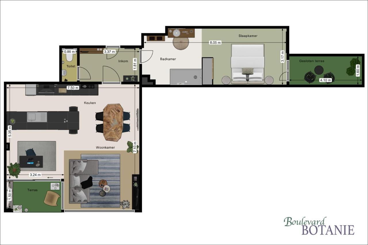 Boulevard Botanie City Apartment With Parking Hasselt Exterior foto